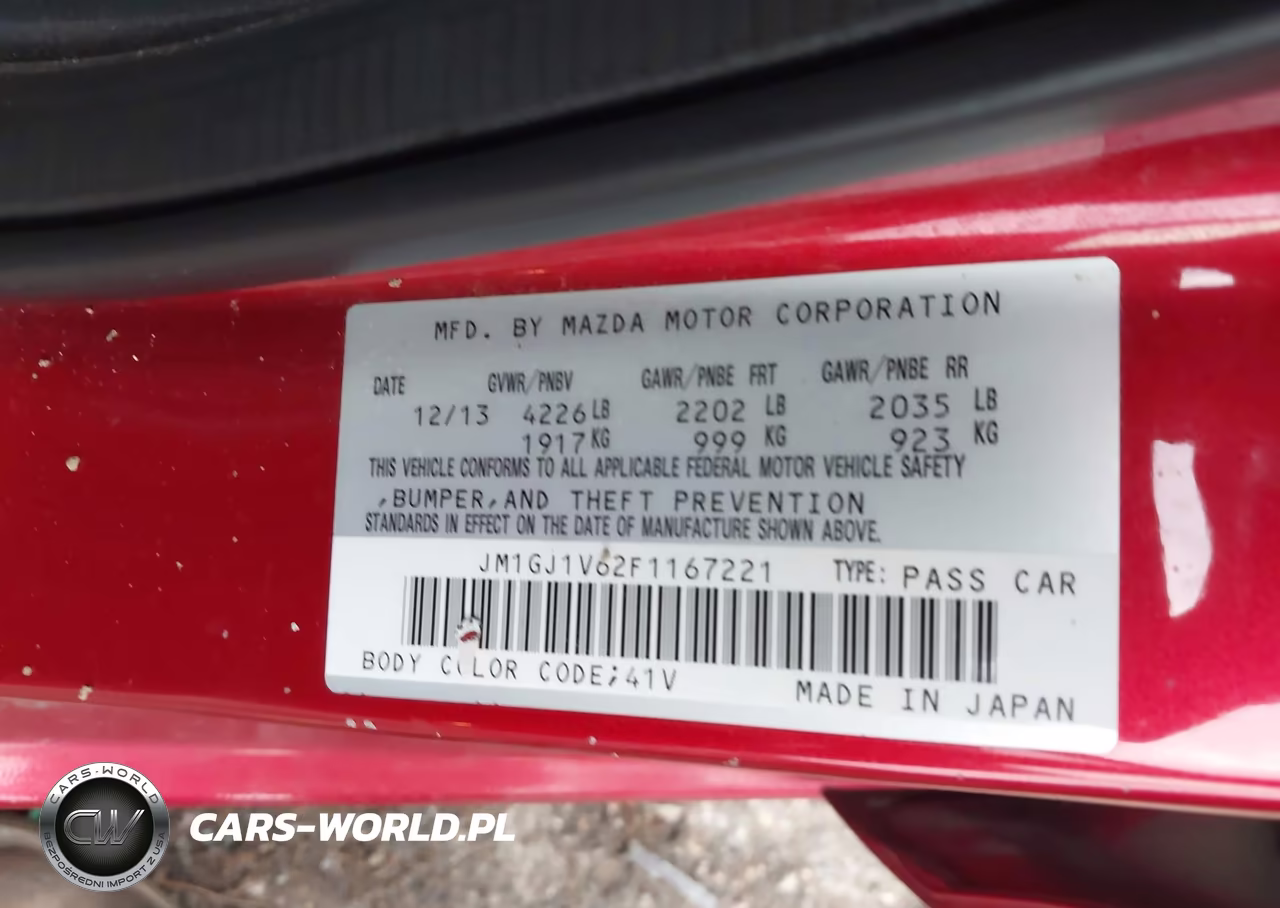 2015 Mazda Mazda6 I Touring VIN:JM1GJ1V62F1167221 - 9