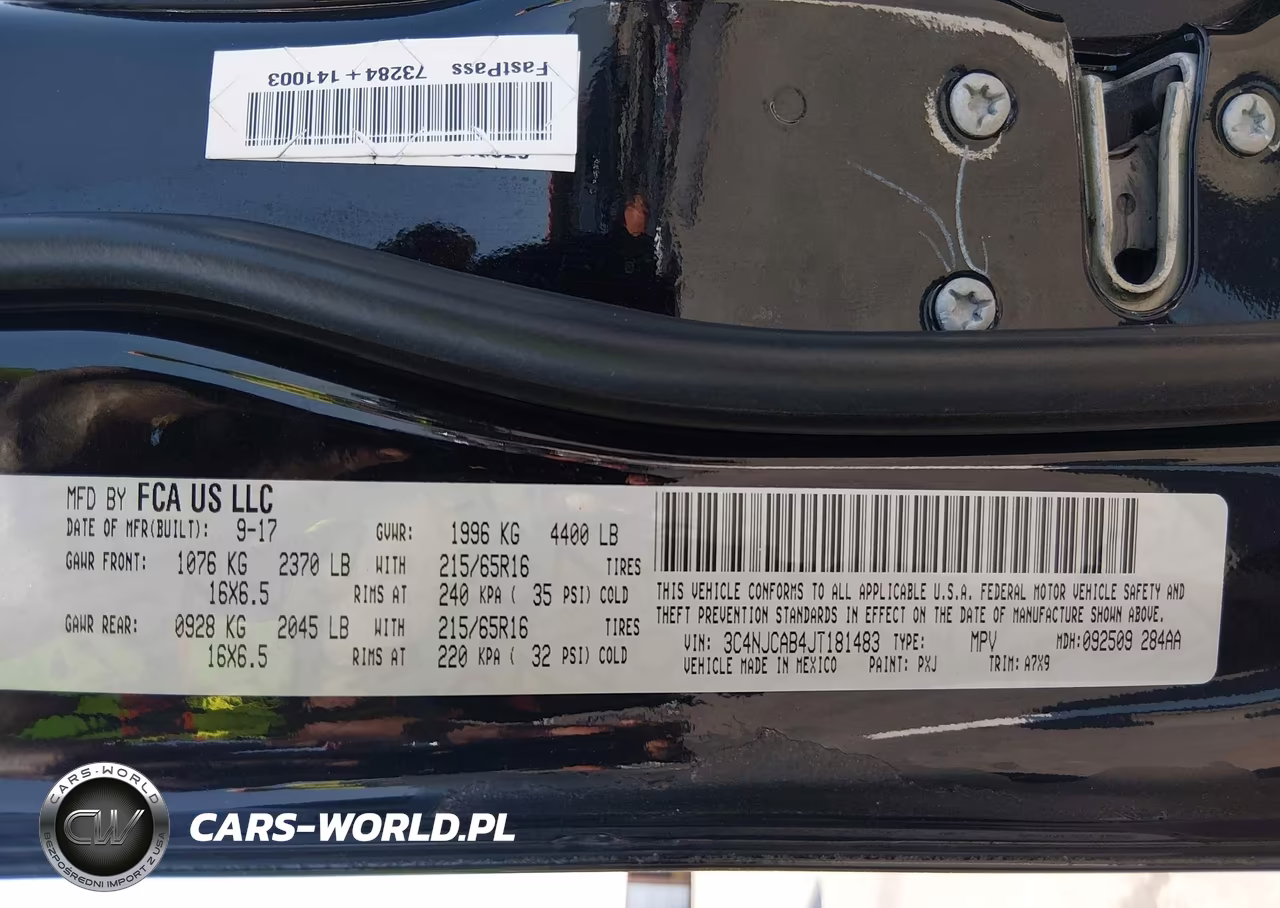 2018 Jeep Compass Sport Fwd VIN:3C4NJCAB4JT181483 - 9