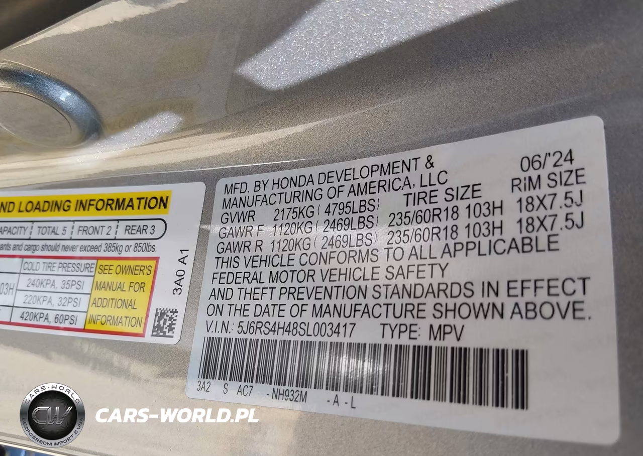 2025 Honda Cr-V Ex Awd VIN:5J6RS4H48SL003417 - 9