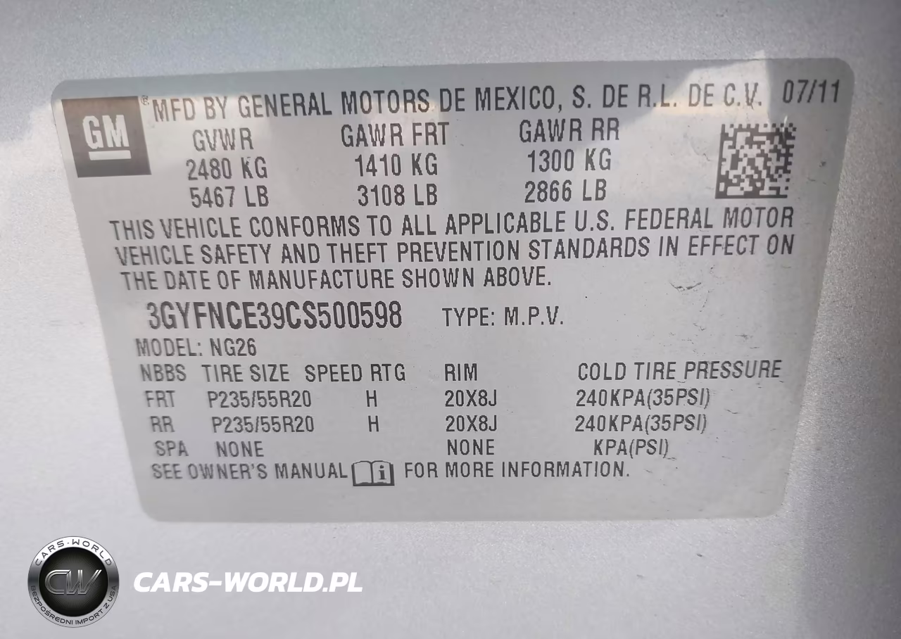 2012 Cadillac Srx Premium Collection VIN:3GYFNCE39CS500598 - 9