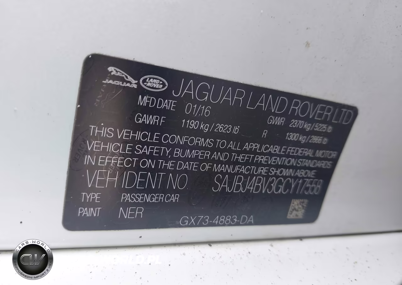 2016 Jaguar Xf 35T Premium VIN:SAJBJ4BV3GCY17558 - 9