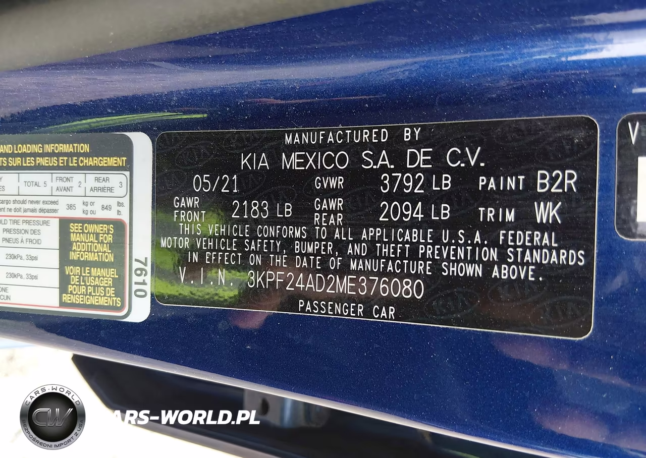 2021 Kia Forte Lxs VIN:3KPF24AD2ME376080 - 9