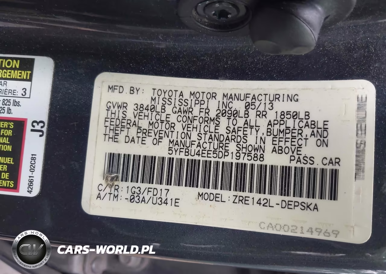 2013 Toyota Corolla S VIN:5YFBU4EE5DP197588 - 9