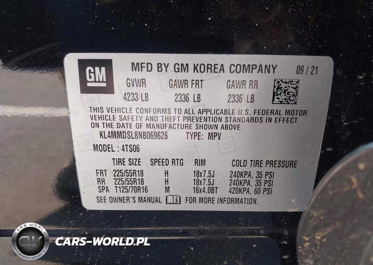 2022 Buick Encore Gx Fwd Select VIN:KL4MMDSL8NB069626 - 9