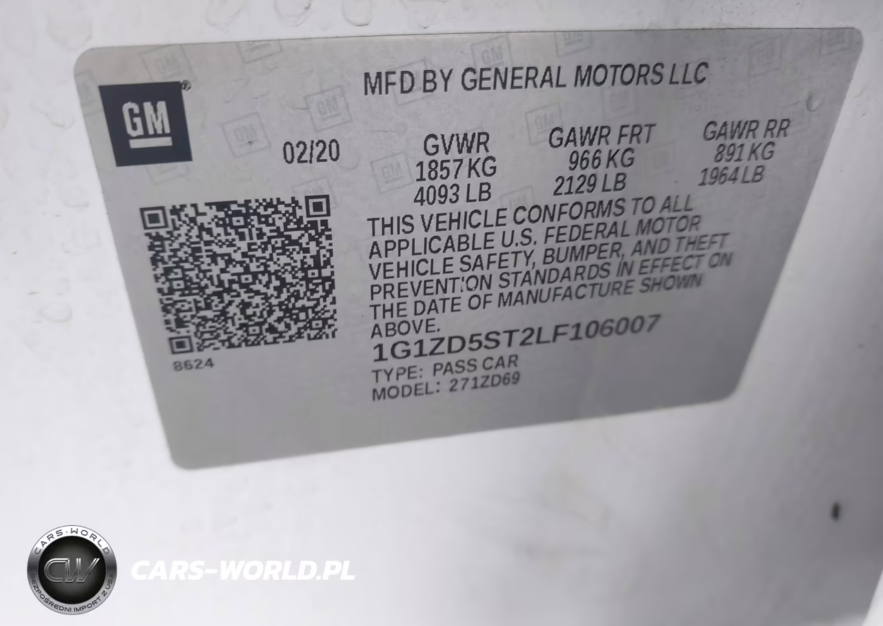 2020 Chevrolet Malibu Fwd Lt VIN:1G1ZD5ST2LF106007 - 9
