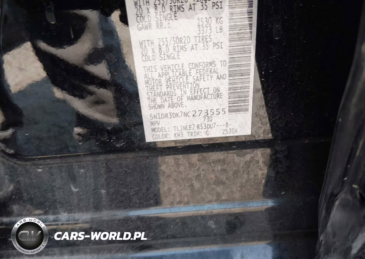 2022 Nissan Pathfinder Platinum 4Wd VIN:5N1DR3DK7NC273555 - 9