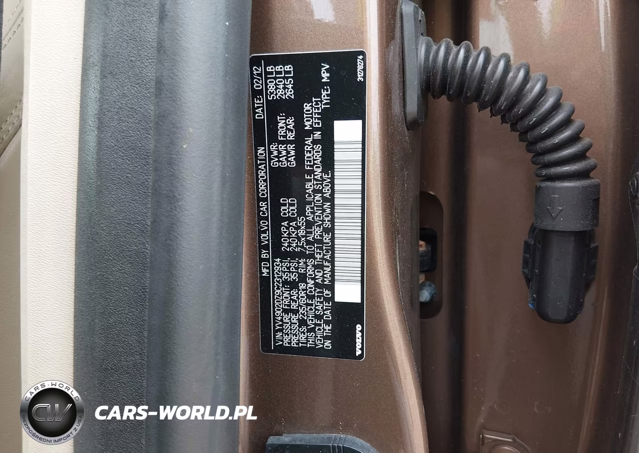 2012 Volvo Xc60 T6 VIN:YV4902DZ9C2312934 - 9