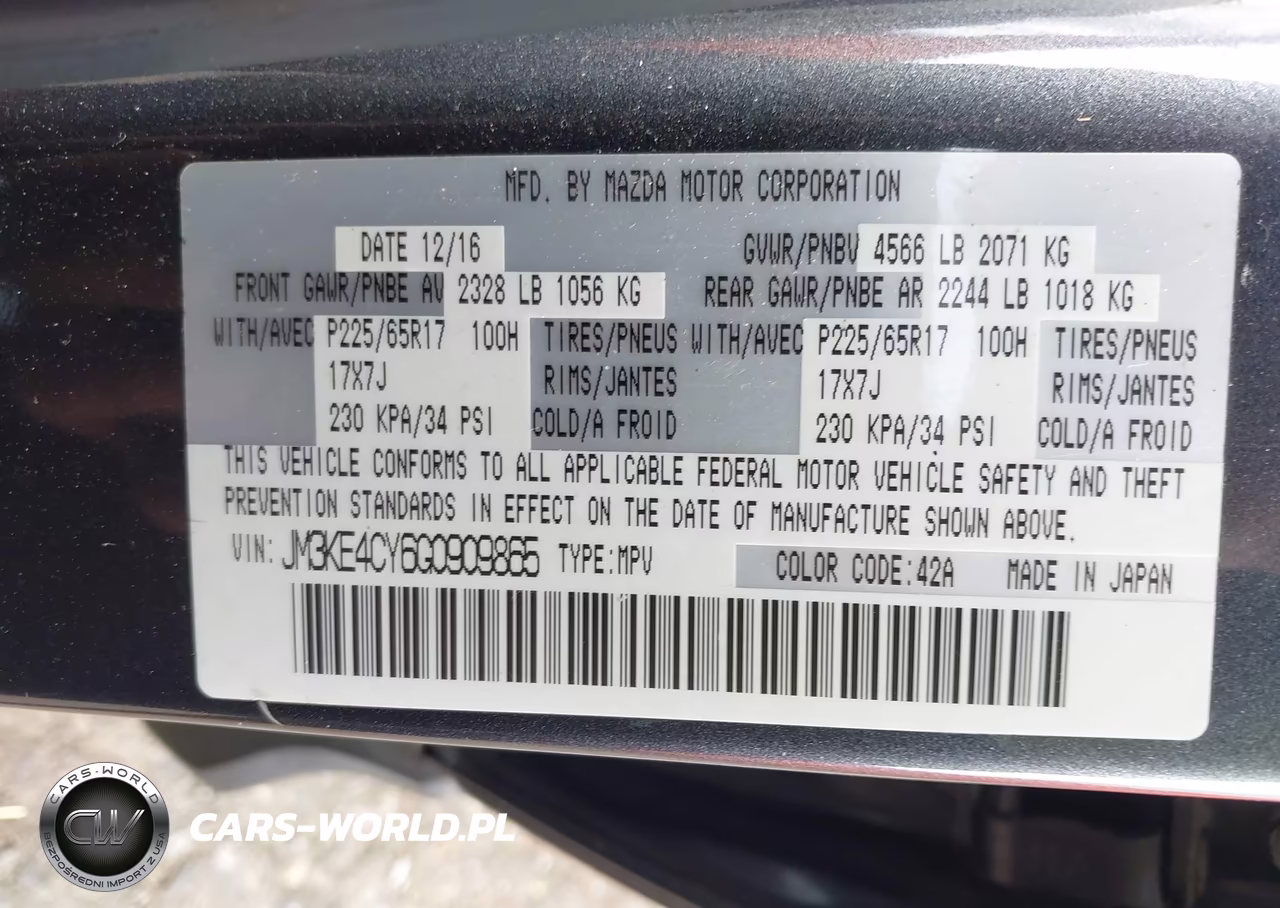 2016 Mazda Cx-5 Touring VIN:JM3KE4CY6G0909865 - 9