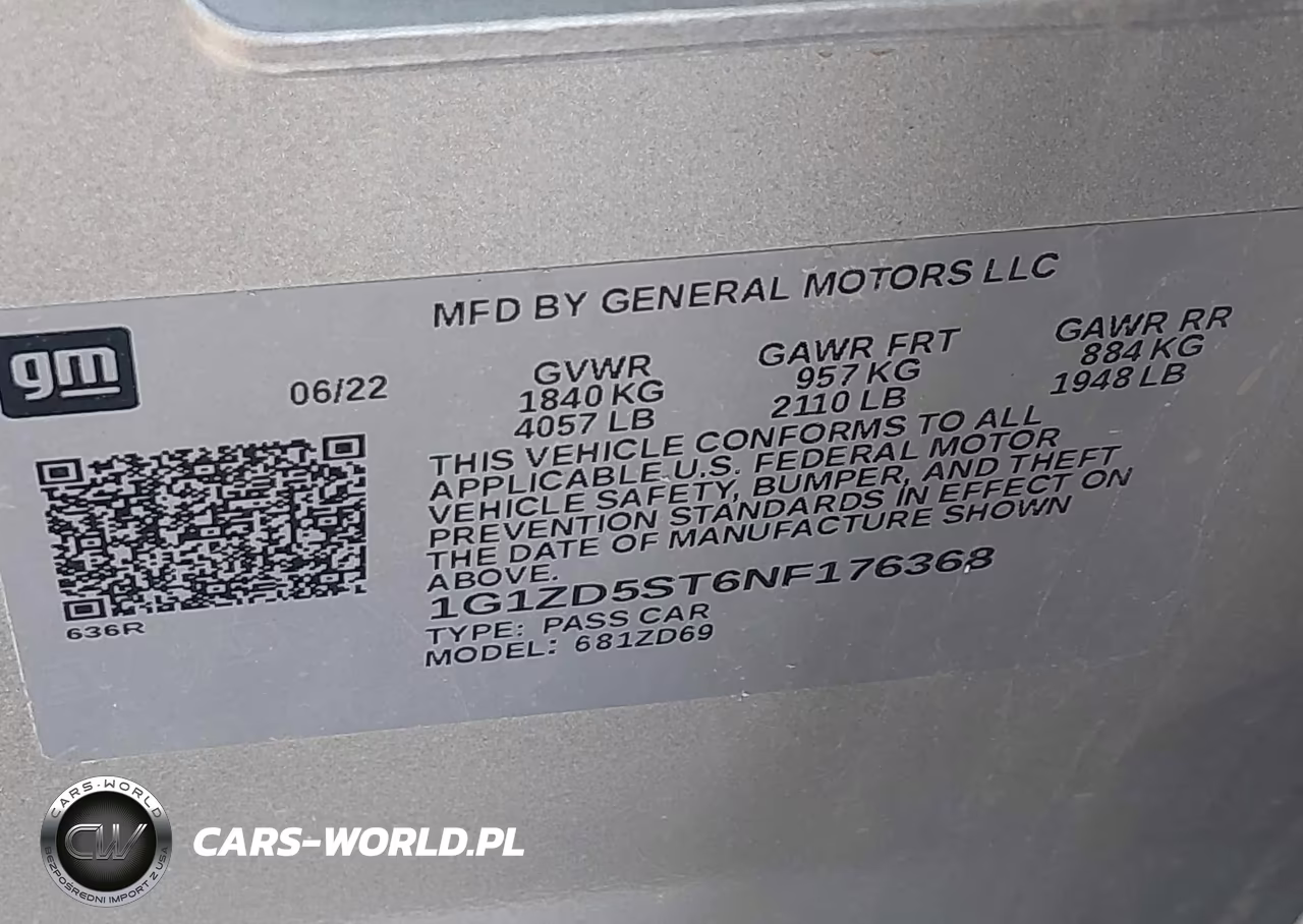 2022 Chevrolet Malibu Fwd Lt VIN:1G1ZD5ST6NF176368 - 9