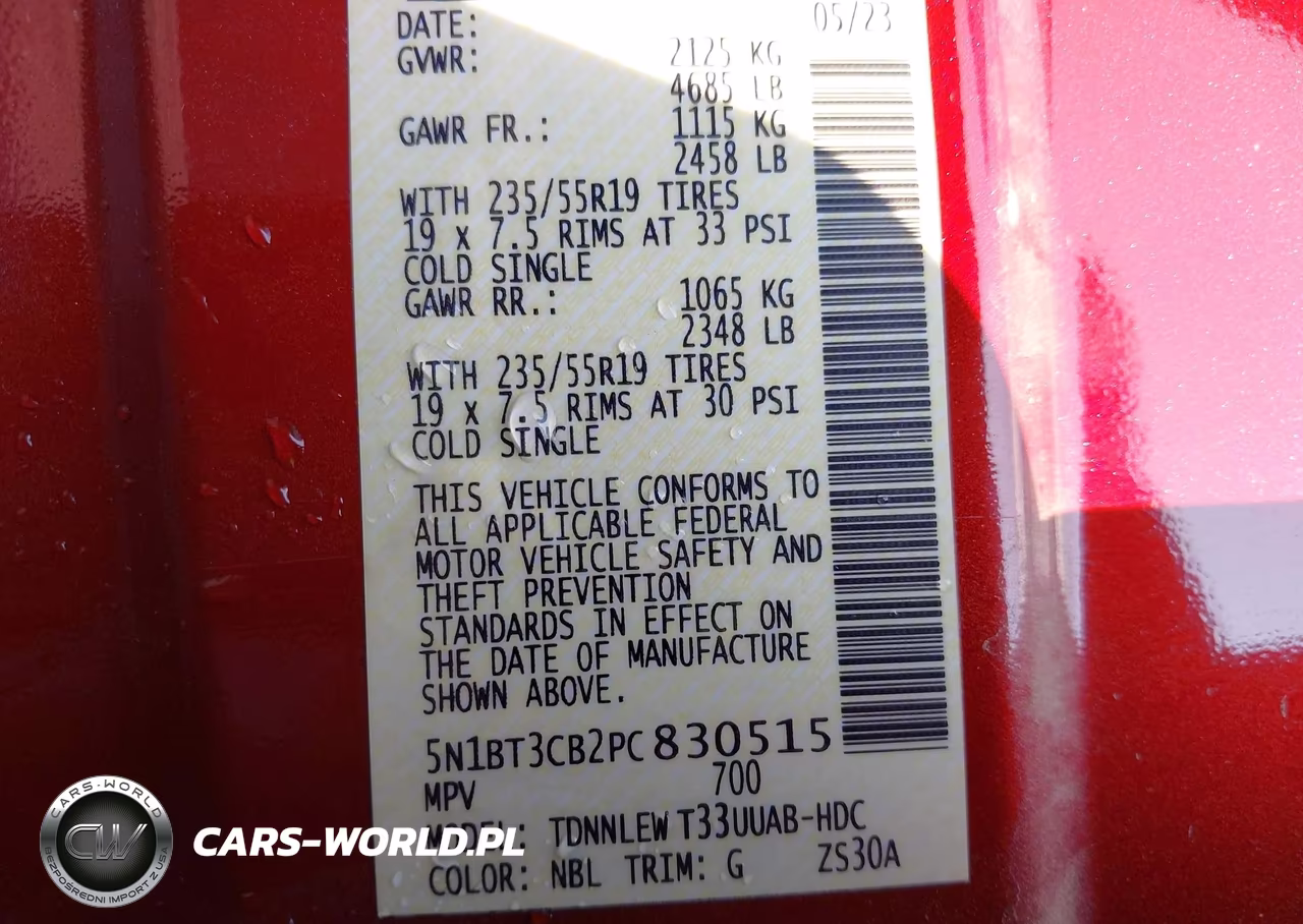 2023 Nissan Rogue Sl Intelligent Awd VIN:5N1BT3CB2PC830515 - 9