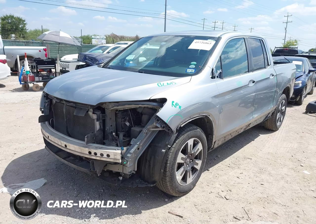 2019 Honda Ridgeline Rtl VIN:5FPYK3F56KB043416 - 2