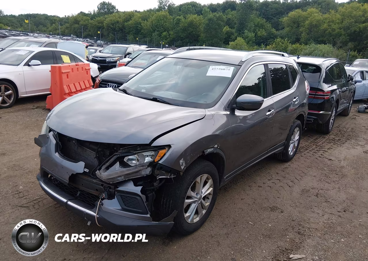 2016 Nissan Rogue Sv VIN:KNMAT2MV4GP667135 - 2