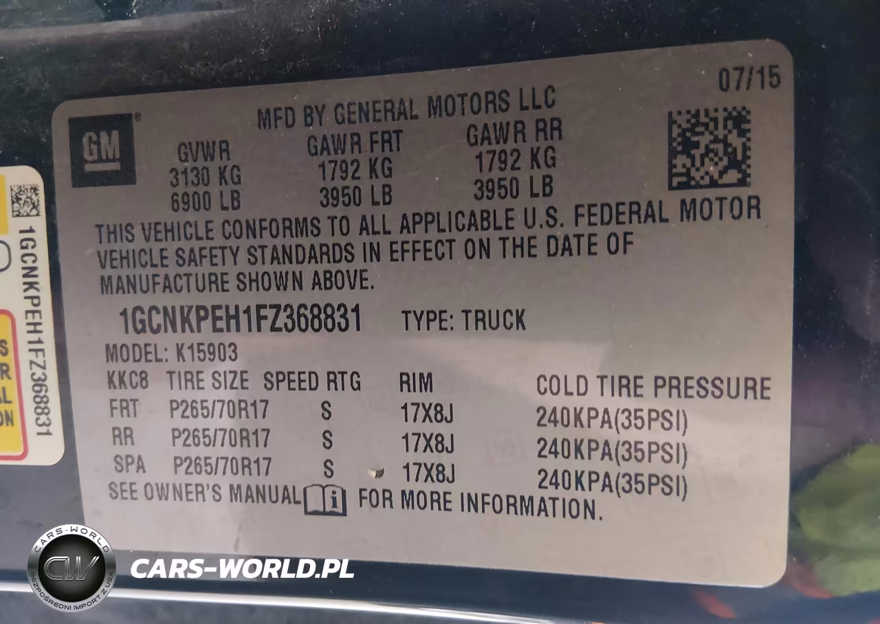 2015 Chevrolet Silverado 1500 Work Truck VIN:1GCNKPEH1FZ368831 - 9