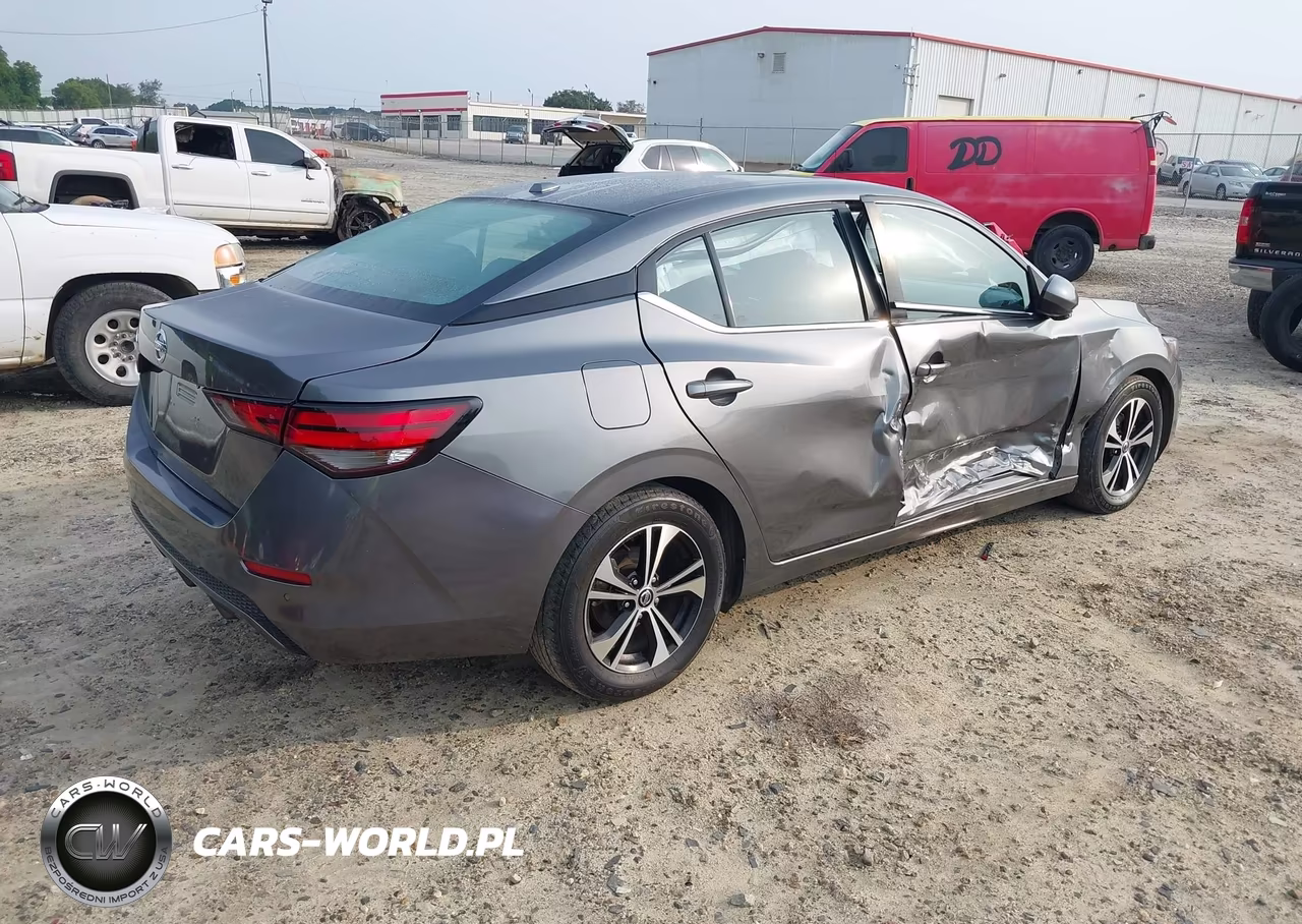 2021 Nissan Sentra Sv Xtronic Cvt VIN:3N1AB8CV9MY256253 - 4