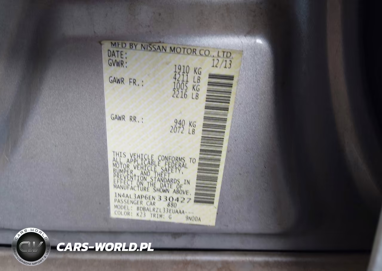 2014 Nissan Altima 2.5 S VIN:1N4AL3AP6EN330427 - 9