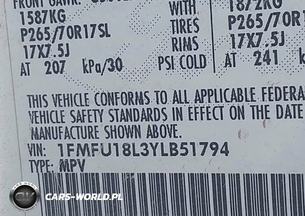 2000 Ford Expedition Eddie Bauer VIN:1FMFU18L3YLB51794 - 9