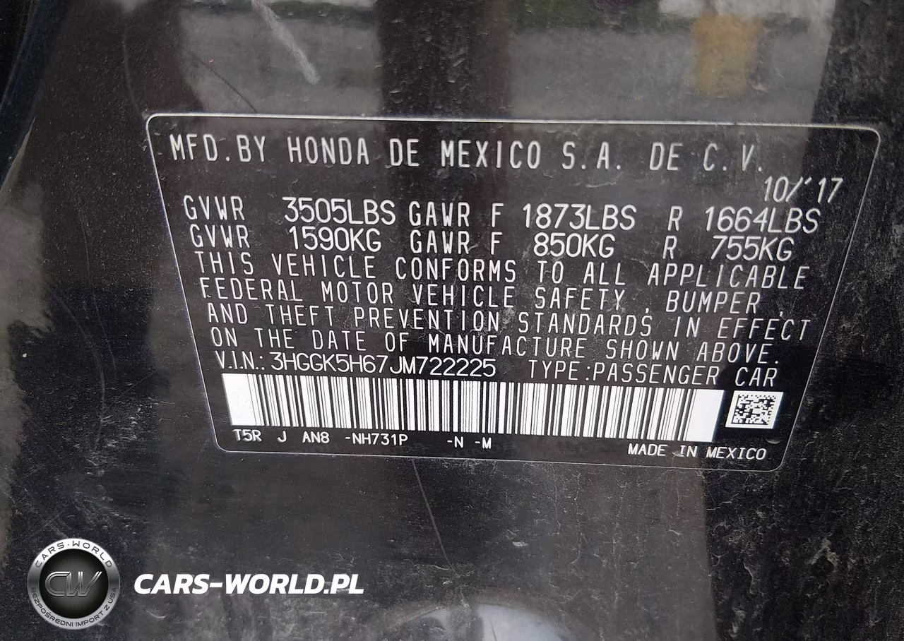 2018 Honda Fit Sport VIN:3HGGK5H67JM722225 - 9