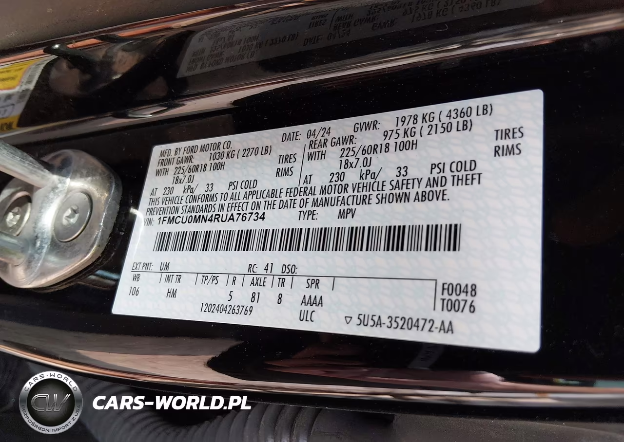 2024 Ford Escape St-Line VIN:1FMCU0MN4RUA76734 - 9