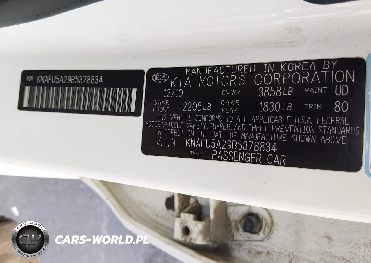 2011 Kia Forte Ex VIN:KNAFU5A29B5378834 - 9