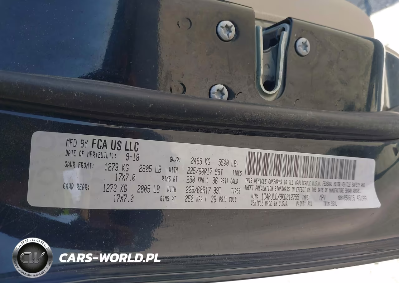 2019 Jeep Cherokee Latitude Fwd VIN:1C4PJLCX9KD312755 - 9