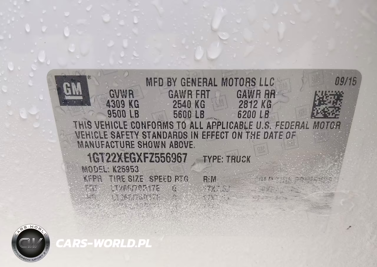 2015 GMC Sierra 2500Hd Available Wifi VIN:1GT22XEGXFZ556967 - 9