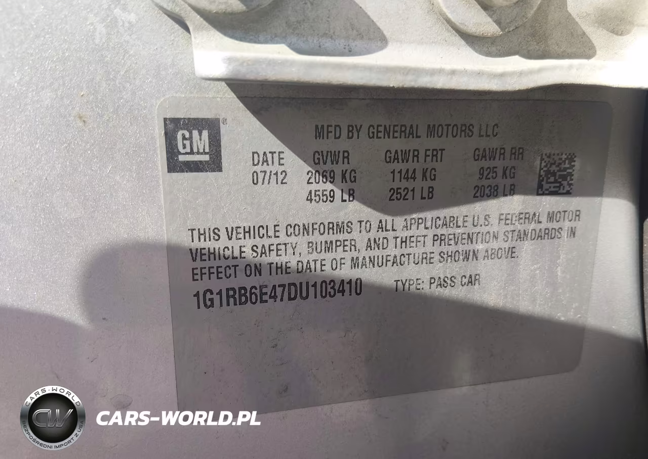 2013 Chevrolet Volt VIN:1G1RB6E47DU103410 - 9