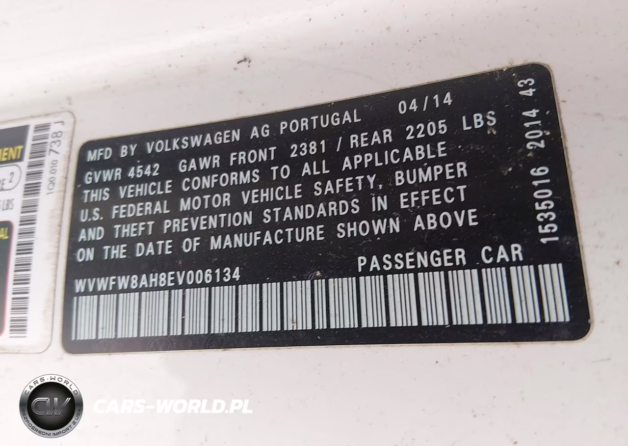 2014 Volkswagen Eos Executive VIN:WVWFW8AH8EV006134 - 9