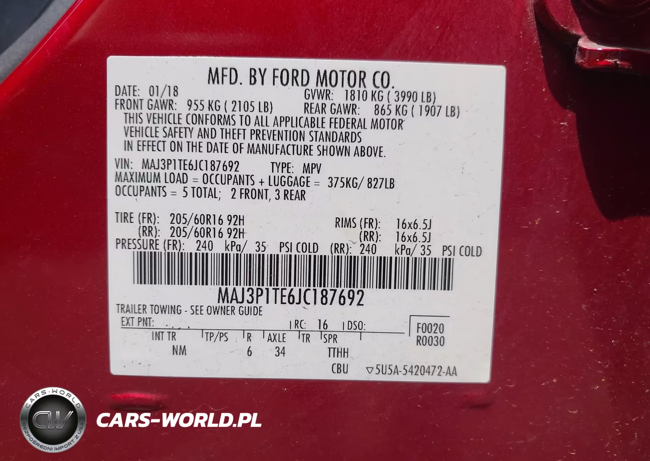2018 Ford Ecosport Se VIN:MAJ3P1TE6JC187692 - 9
