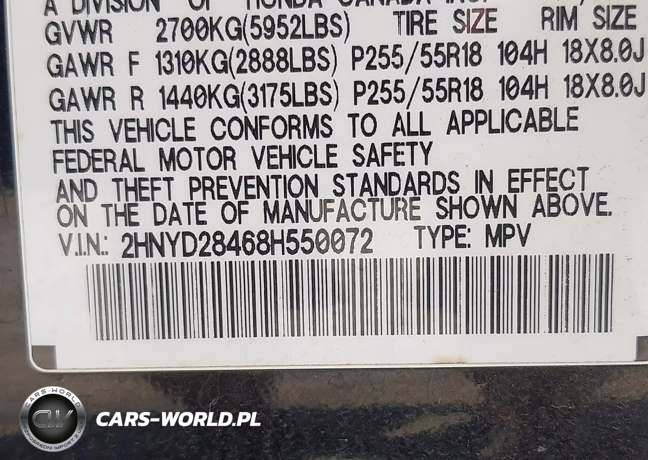 2008 Acura Mdx Technology Package VIN:2HNYD28468H550072 - 9