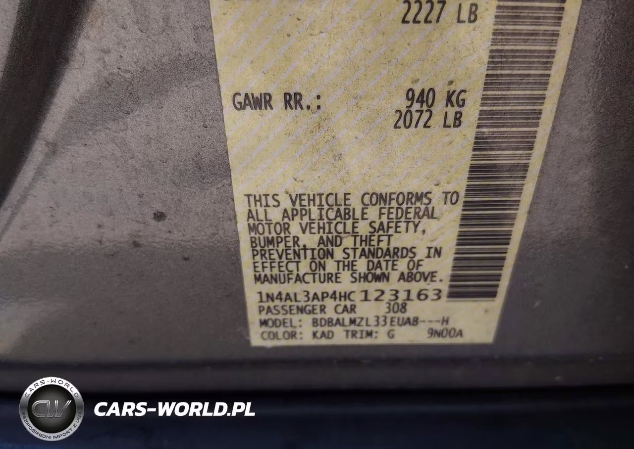 2017 Nissan Altima 2.5 Sv VIN:1N4AL3AP4HC123163 - 9