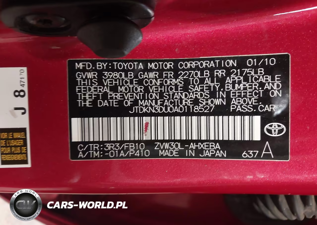 2010 Toyota Prius Iii VIN:JTDKN3DU0A0118527 - 9