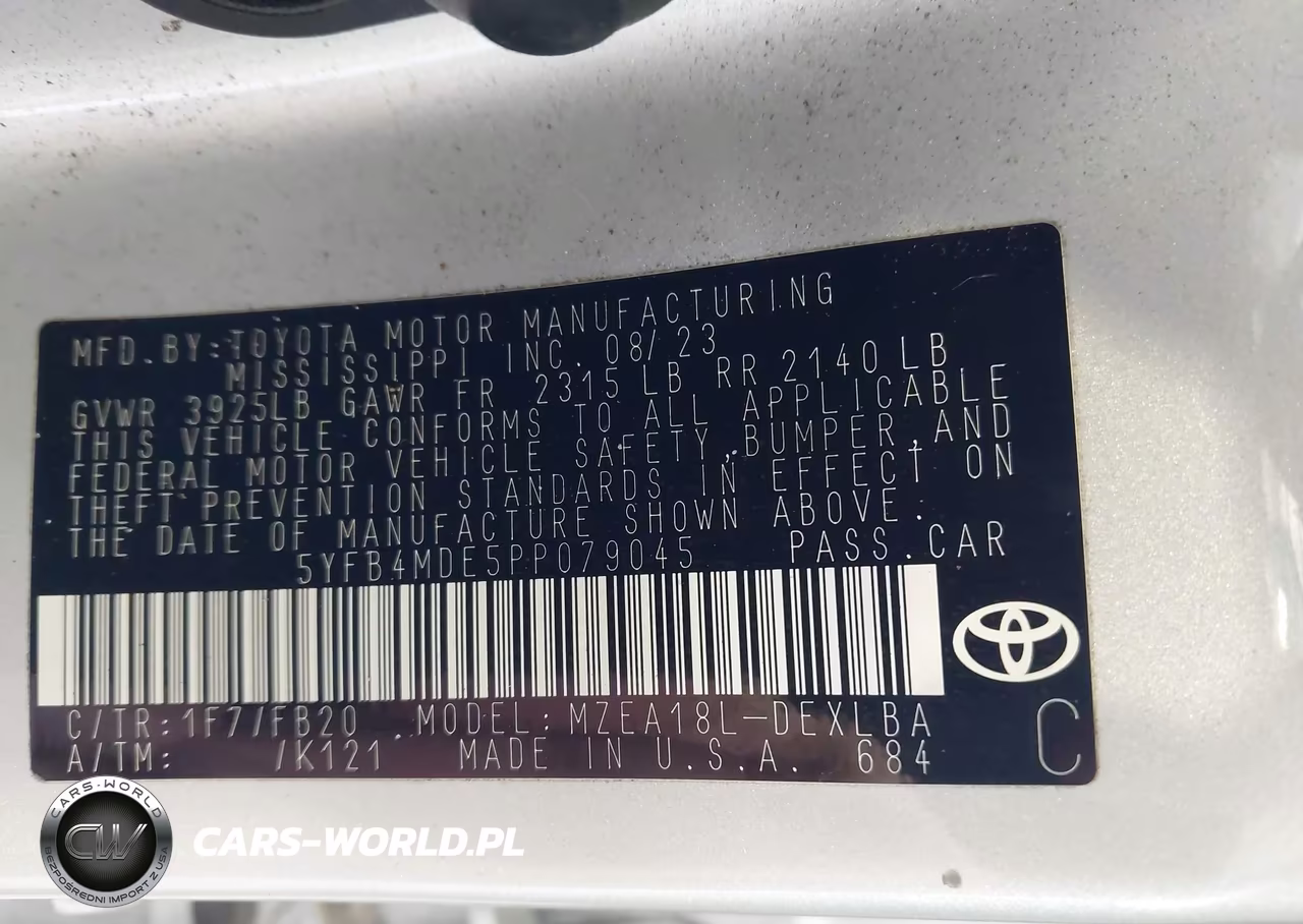 2023 Toyota Corolla Le VIN:5YFB4MDE5PP079045 - 9