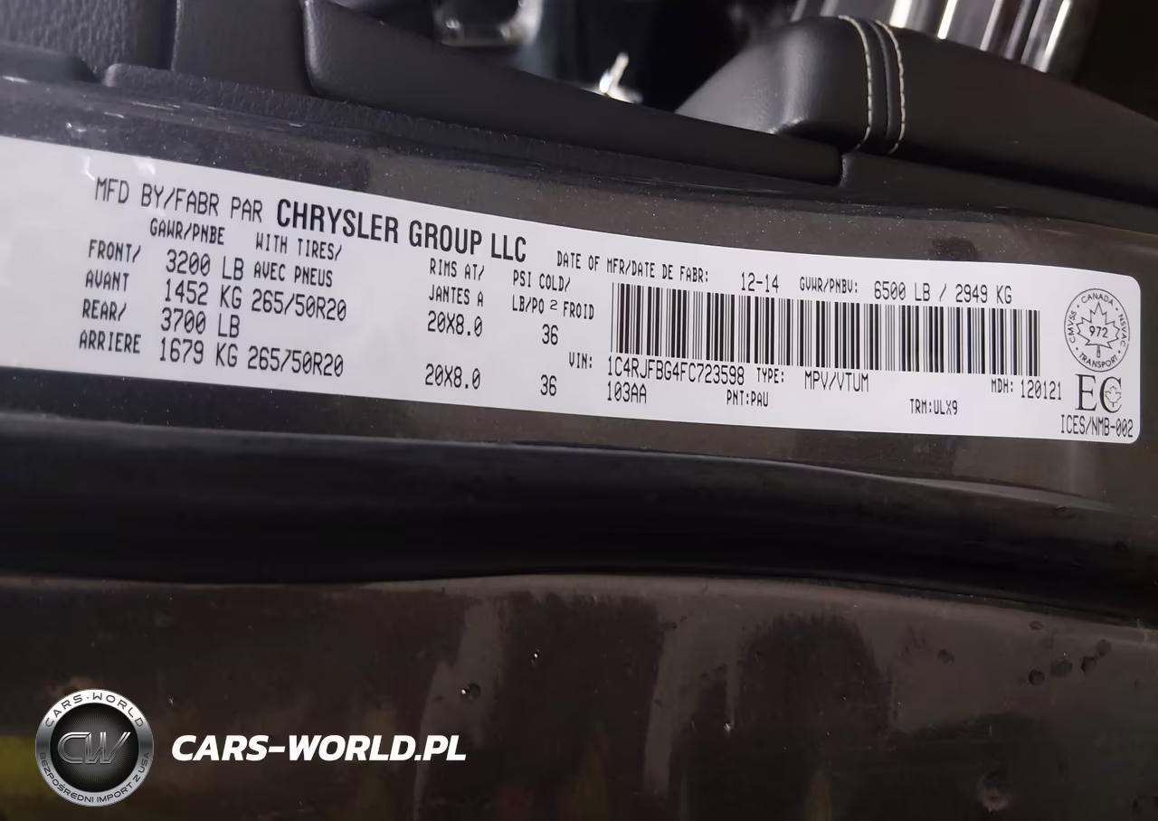 2015 Jeep Grand Cherokee Limited VIN:1C4RJFBG4FC723598 - 6