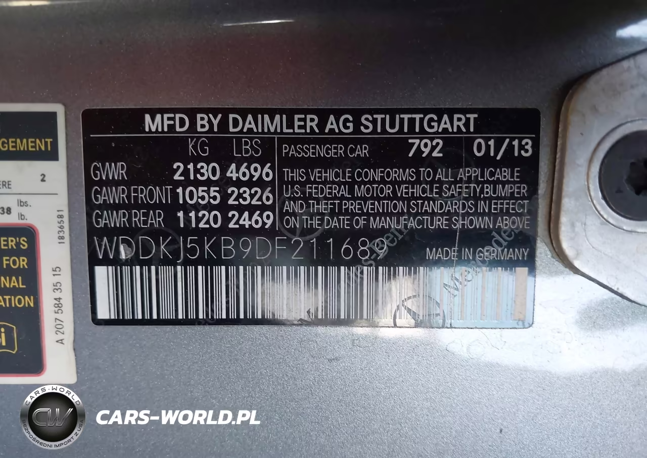 2013 Mercedes-Benz E 350 VIN:WDDKJ5KB9DF211689 - 9