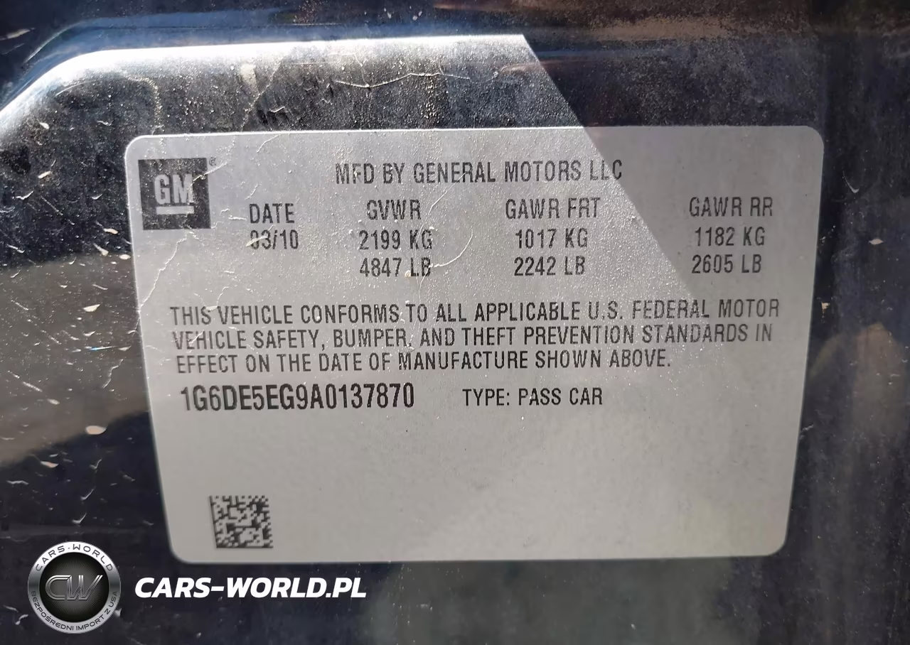 2010 Cadillac Cts Luxury VIN:1G6DE5EG9A0137870 - 9