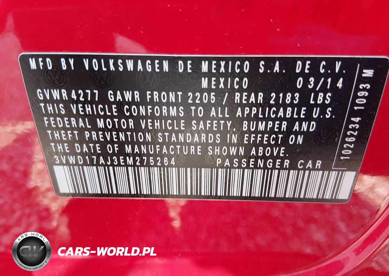 2014 Volkswagen Jetta 1.8T Se VIN:3VWD17AJ3EM275264 - 9