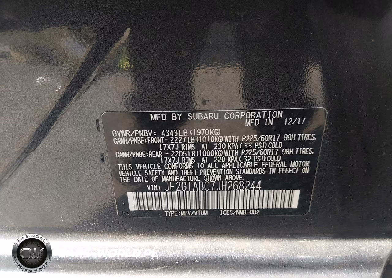 2018 Subaru Crosstrek 2.0I Premium VIN:JF2GTABC7JH268244 - 9