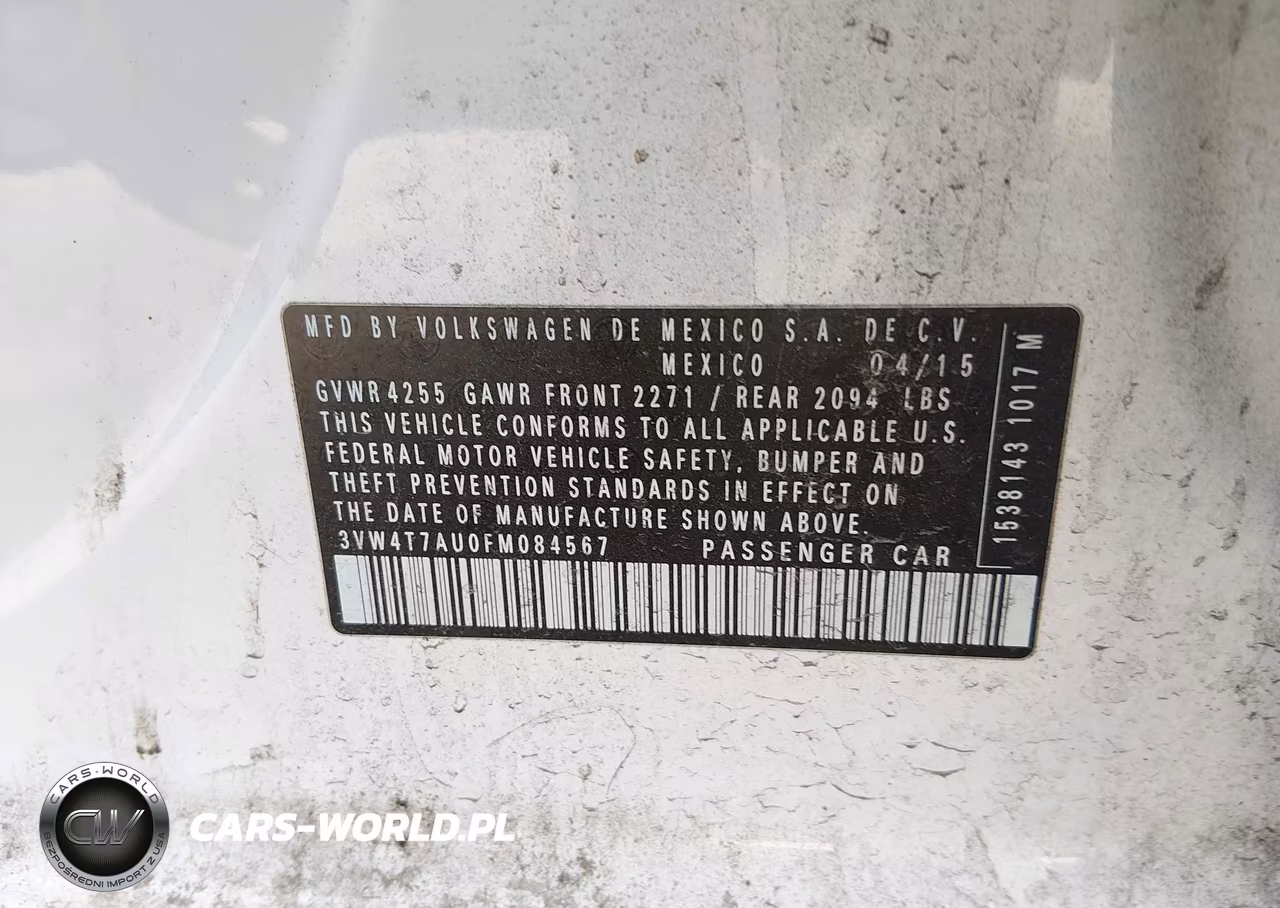 2015 Volkswagen Golf Gti 2.0T Se 4-Door VIN:3VW4T7AU0FM084567 - 9