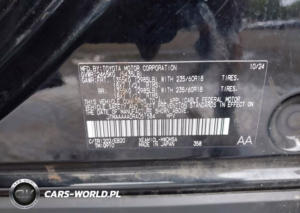 2024 Toyota Bz4X Xle VIN:JTMAAAAA0RA051584 - 9