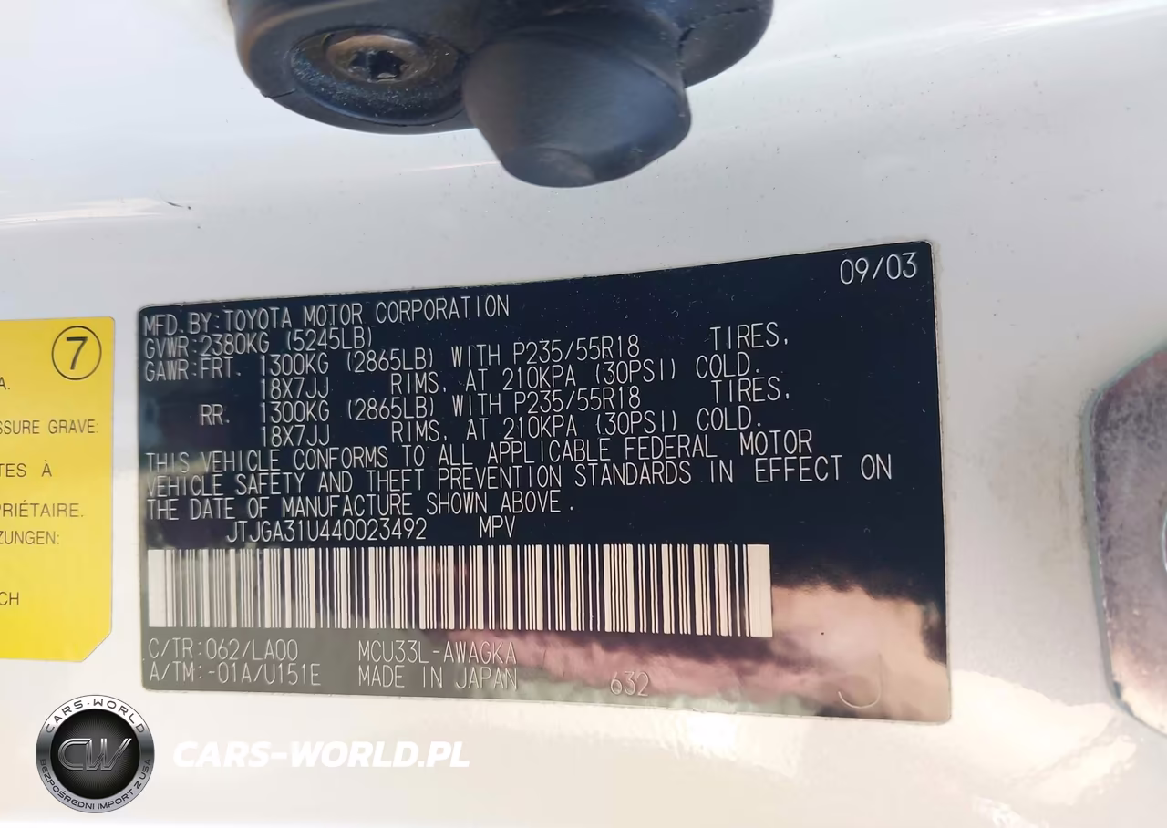 2004 Lexus Rx 330 VIN:JTJGA31U440023492 - 9