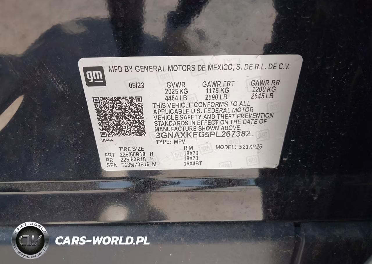 2023 Chevrolet Equinox Fwd Lt VIN:3GNAXKEG5PL267382 - 9