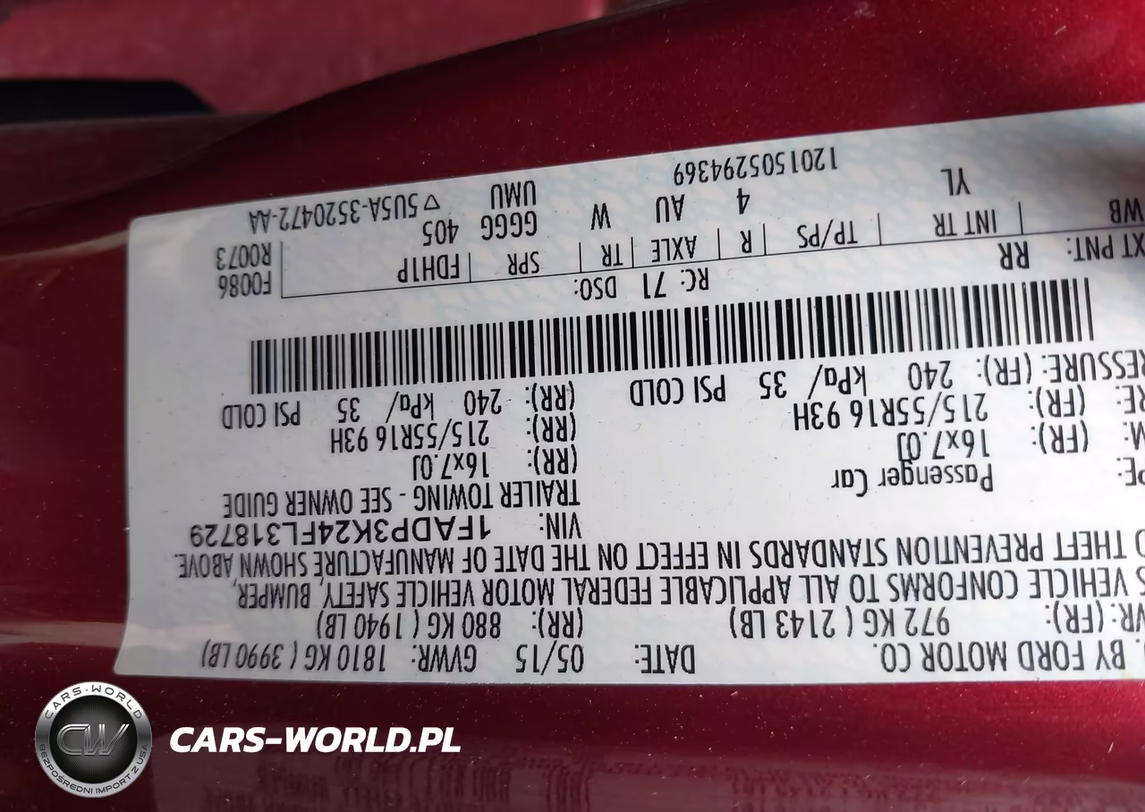 2015 Ford Focus Se VIN:1FADP3K24FL318729 - 9