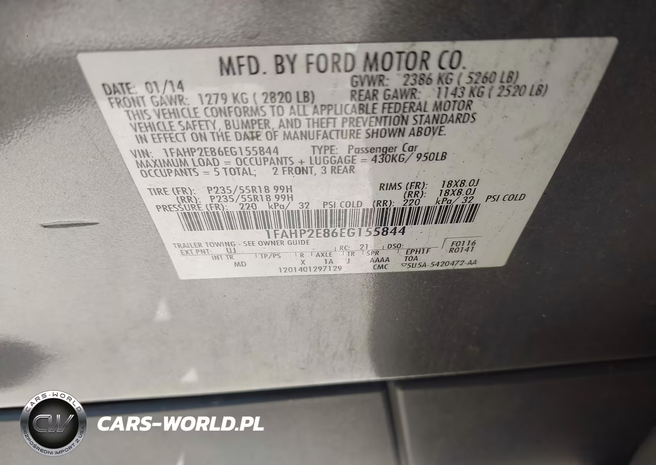 2014 Ford Taurus Sel VIN:1FAHP2E86EG155844 - 9