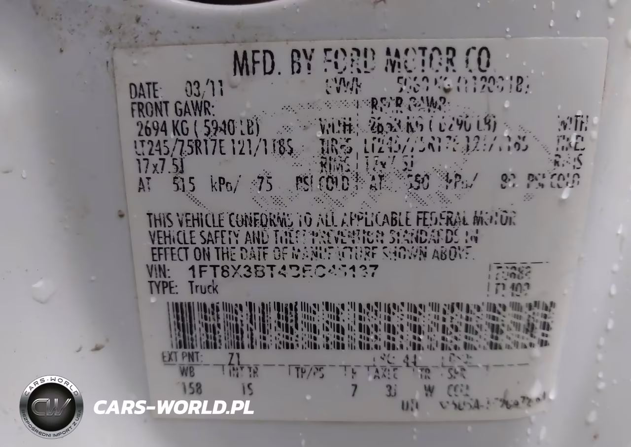 2011 Ford F-350 Xl VIN:1FT8X3BT4BEC45137 - 8