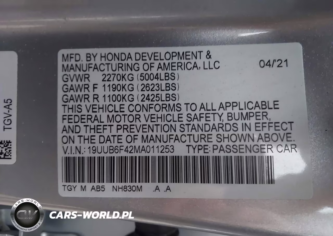 2021 Acura Tlx Technology Package VIN:19UUB6F42MA011253 - 9