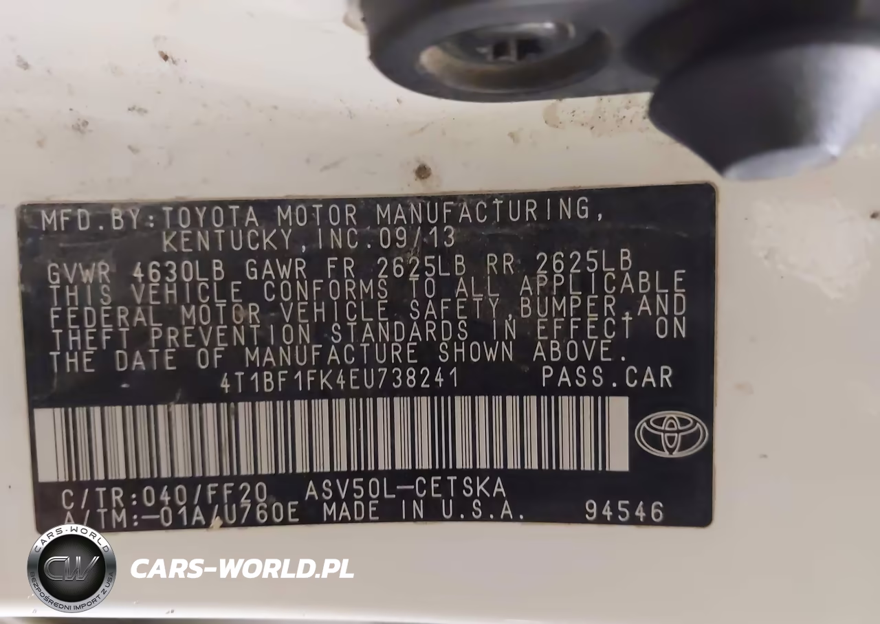 2014 Toyota Camry Se VIN:4T1BF1FK4EU738241 - 9
