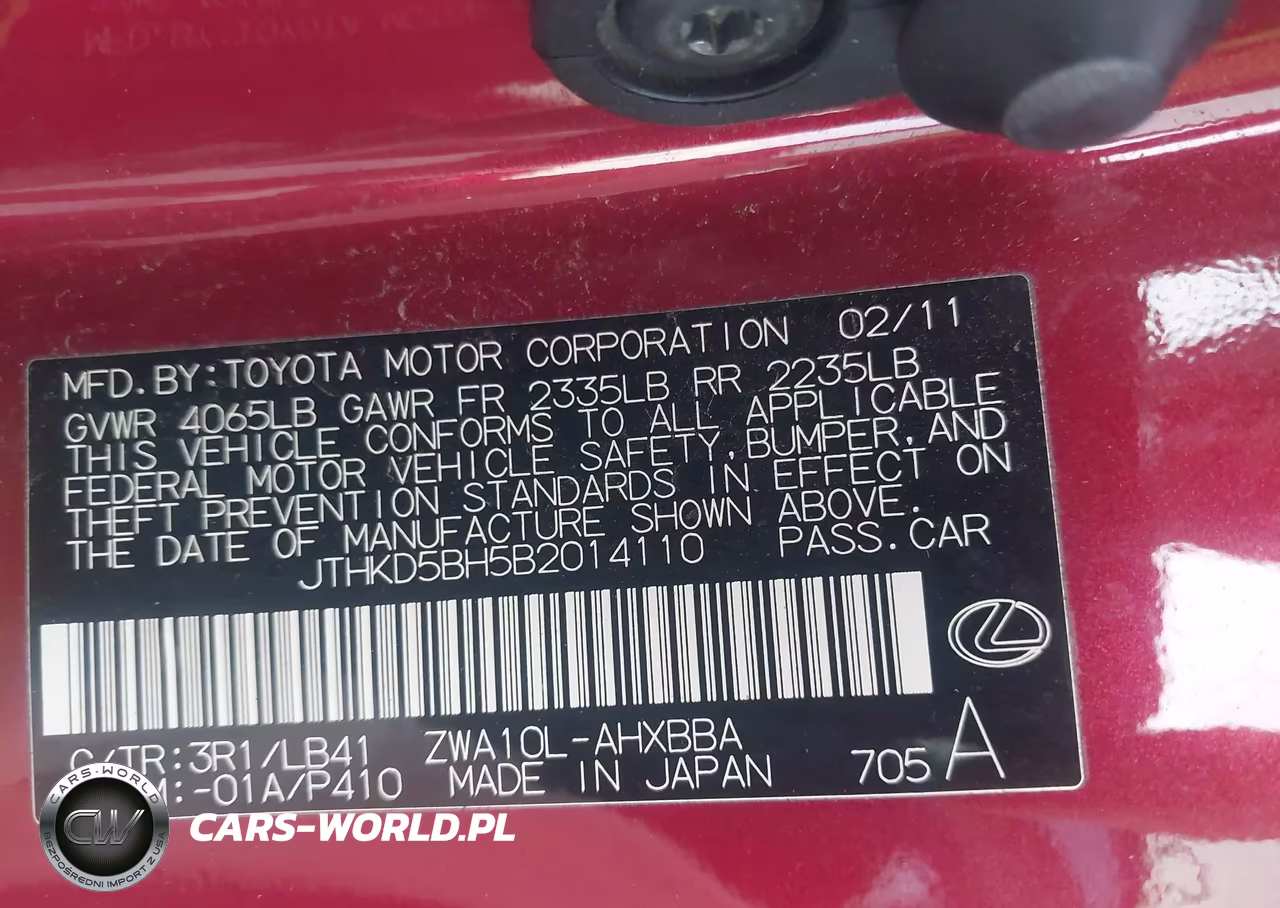 2011 Lexus Ct 200H VIN:JTHKD5BH5B2014110 - 9