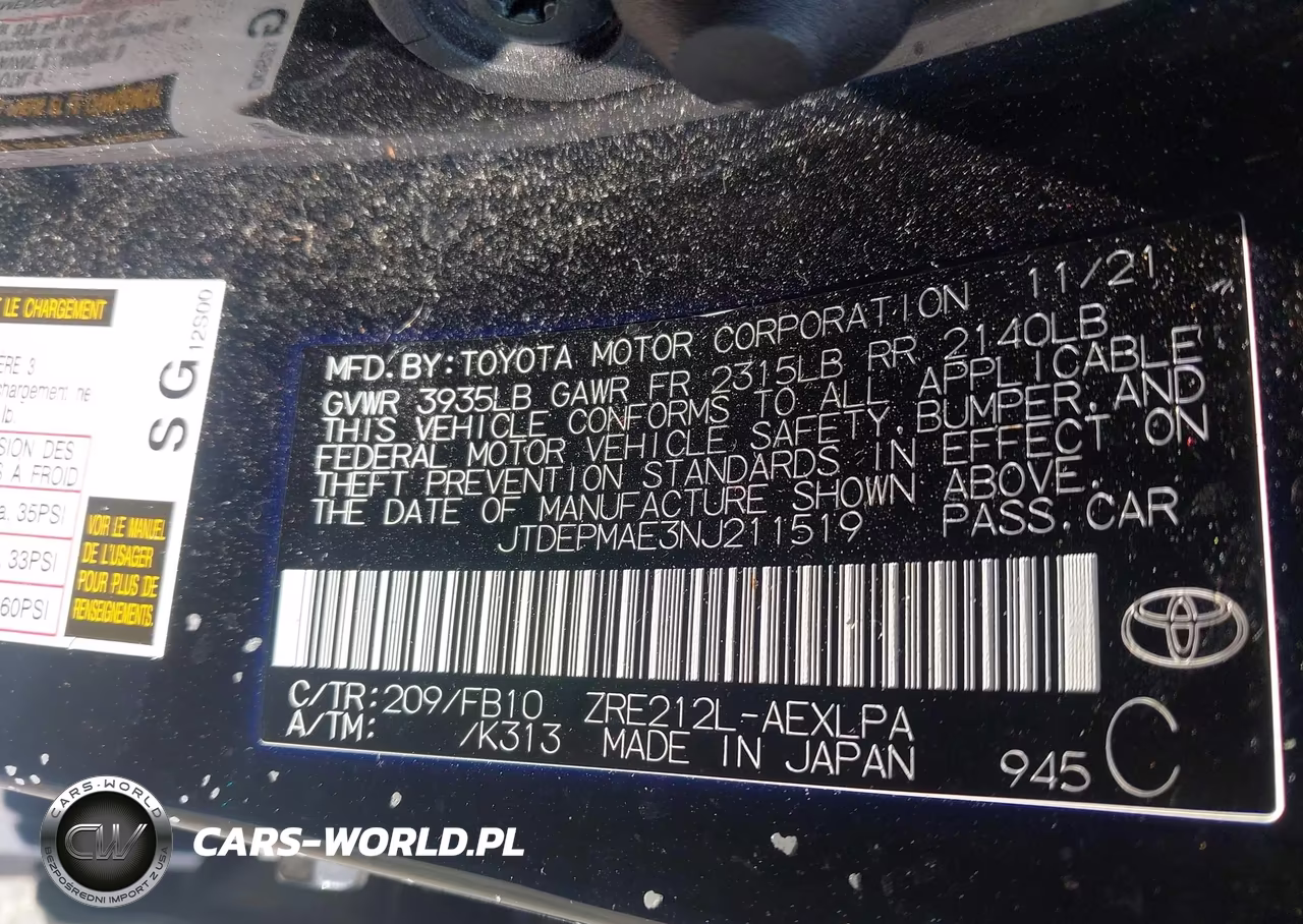 2022 Toyota Corolla Le VIN:JTDEPMAE3NJ211519 - 9