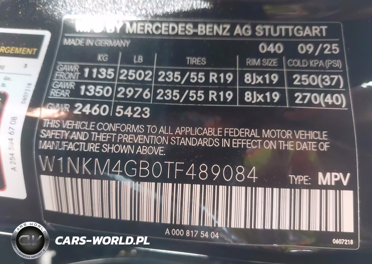 2026 Mercedes-Benz Glc 300 Suv VIN:W1NKM4GB0TF489084 - 9