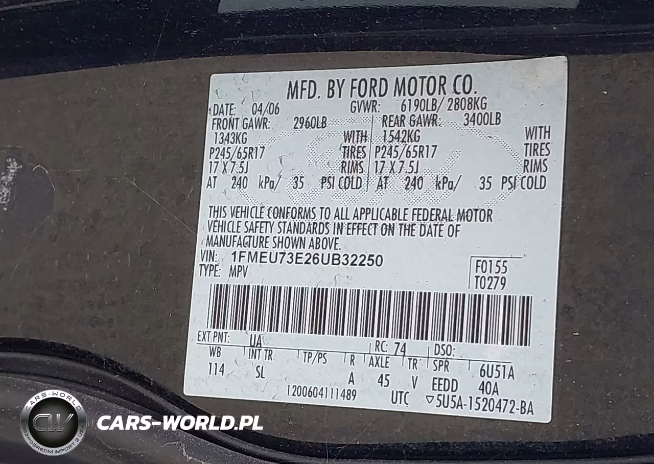2006 Ford Explorer Xlt VIN:1FMEU73E26UB32250 - 9